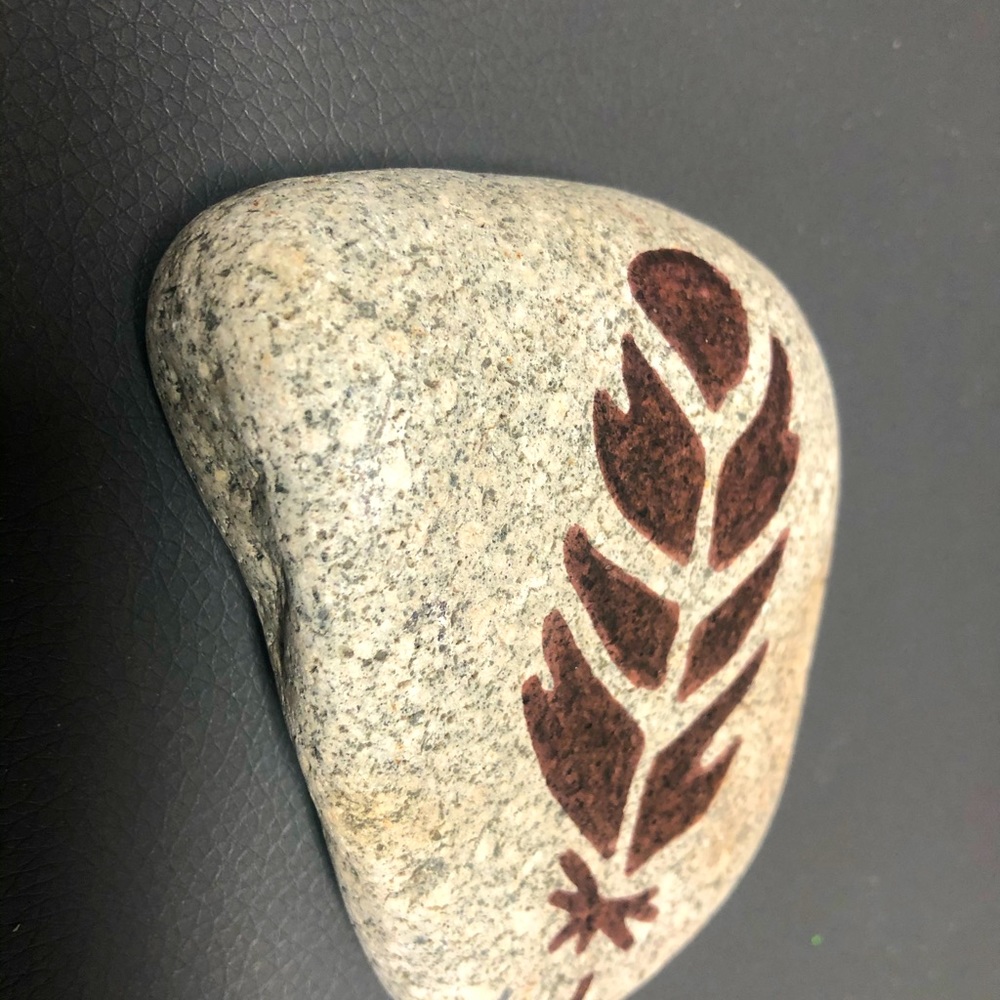 Native American Feather Stone